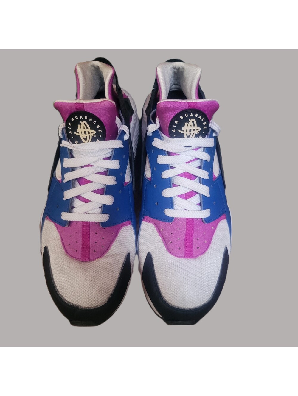 Nike Men's Air Huarache "Blue Jay / Hyper Violet" - Size 13 Retro Athletic - Picture 3 of 6